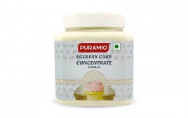 Puramio Eggless Cake Concentrate Vanilla  Plastic Jar  600 grams